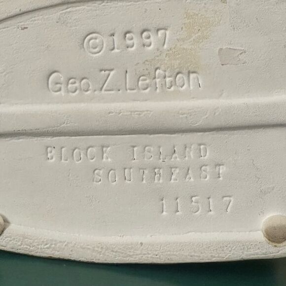 Vintage Geo Z. Lefton 1997 Block Island Lighthouse Collectable - Picture 6 of 7